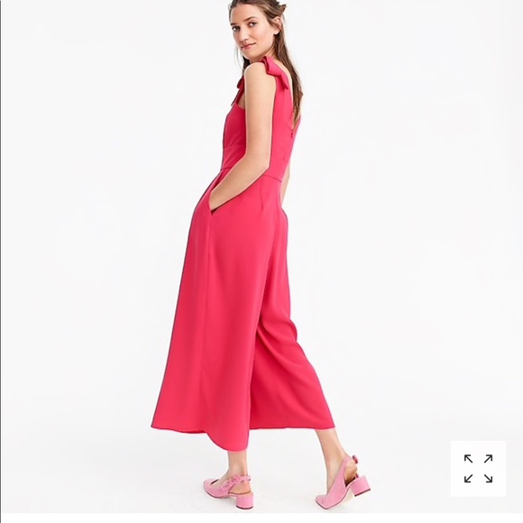 J.Crew drapey tie shoulder jumpsuit - Picture 4 of 7